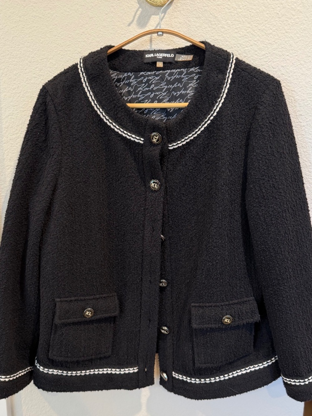 Karl Lagerfeld Black Jacket